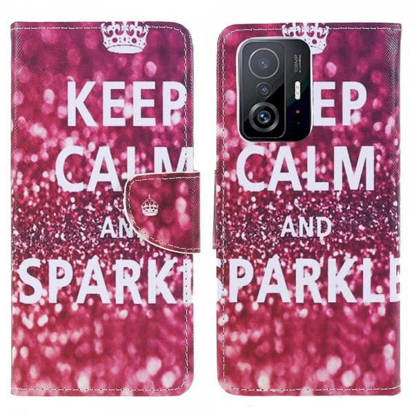 Xiaomi 11T/11T Pro Fodral Motiv Keep Calm And Sparkle