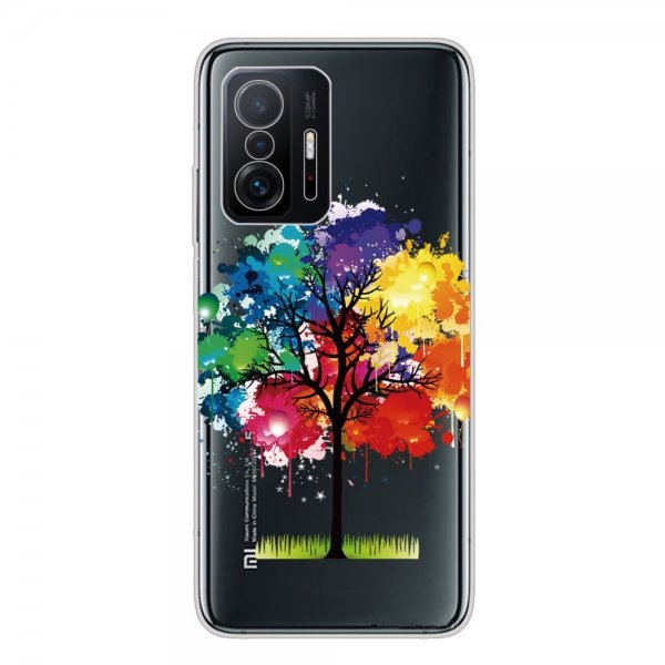 Xiaomi 11T/11T Pro Skal Motiv Färgglatt Träd
