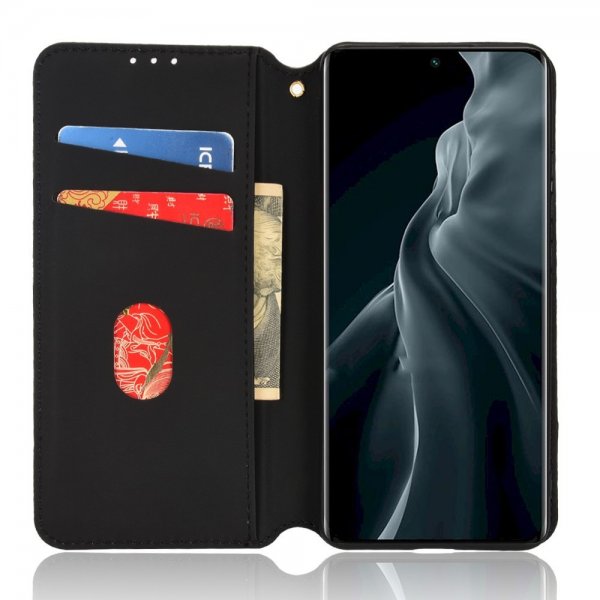 Xiaomi 12/12X Fodral Rombmönster Röd