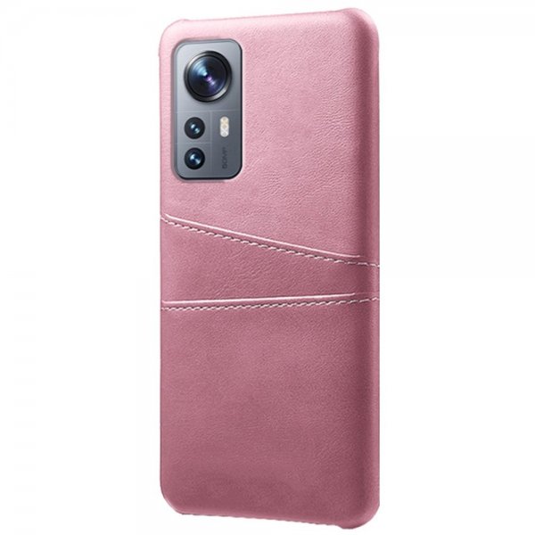 Xiaomi 12 Pro Skal med två Kortfack Roseguld