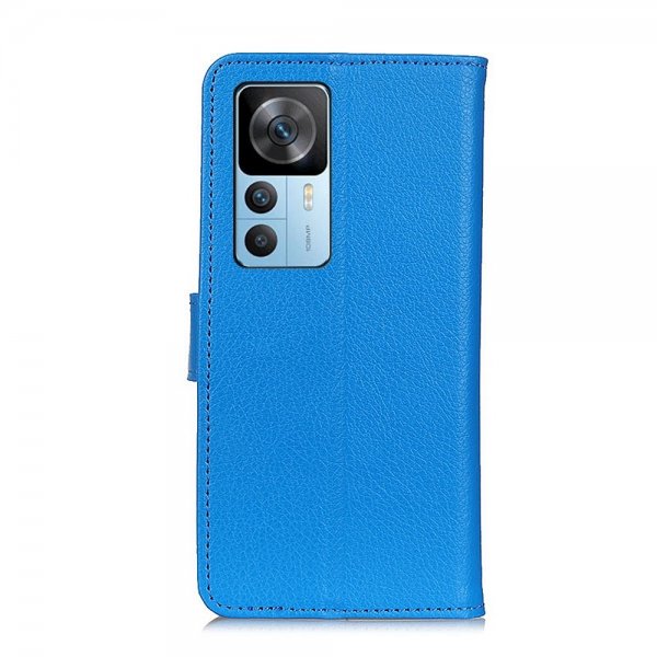 Xiaomi 12T/12T Pro Fodral Litchi Blå