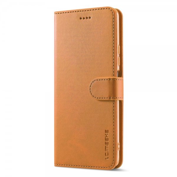 Xiaomi 12T/12T Pro Fodral med Kortfack Stativfunktion Ljusbrun