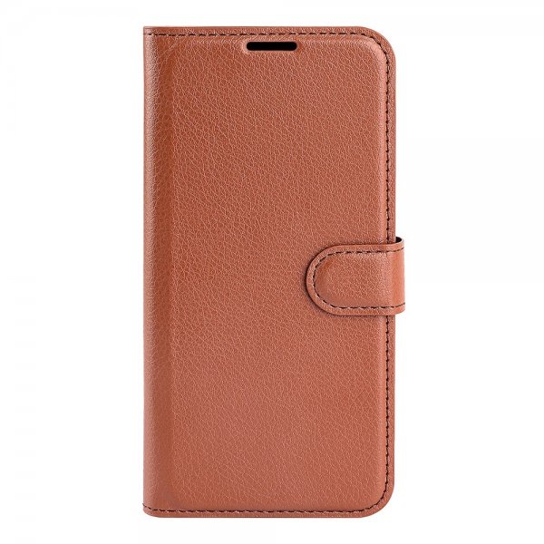 Xiaomi 13 Fodral Litchi Brun