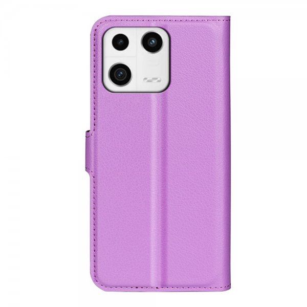 Xiaomi 13 Fodral Litchi Lila