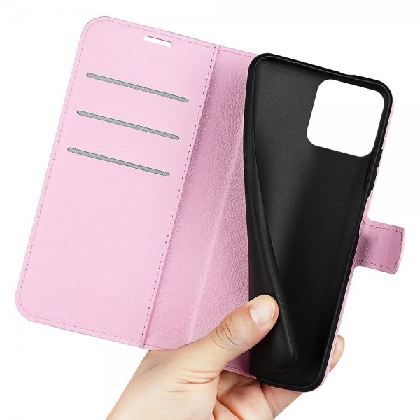 Xiaomi 13 Fodral Litchi Rosa