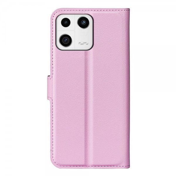 Xiaomi 13 Fodral Litchi Rosa