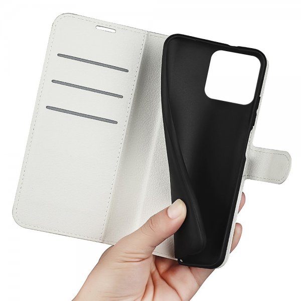 Xiaomi 13 Fodral Litchi Vit