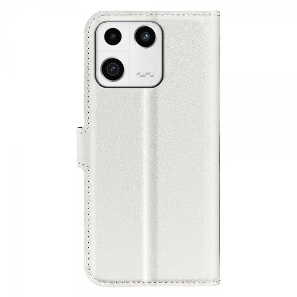 Xiaomi 13 Fodral Litchi Vit