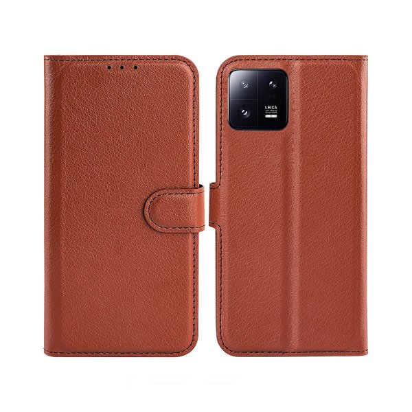Xiaomi 13 Pro Fodral med Stativ Brun