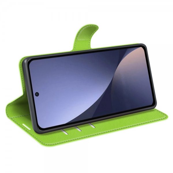 Xiaomi 13 Pro Fodral Litchi Grön