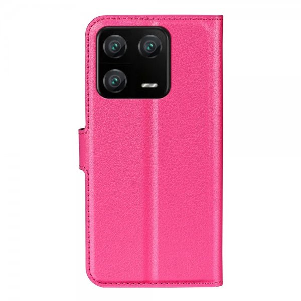 Xiaomi 13 Pro Fodral Litchi Magenta