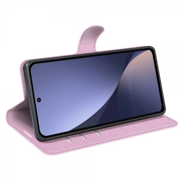 Xiaomi 13 Pro Fodral Litchi Rosa