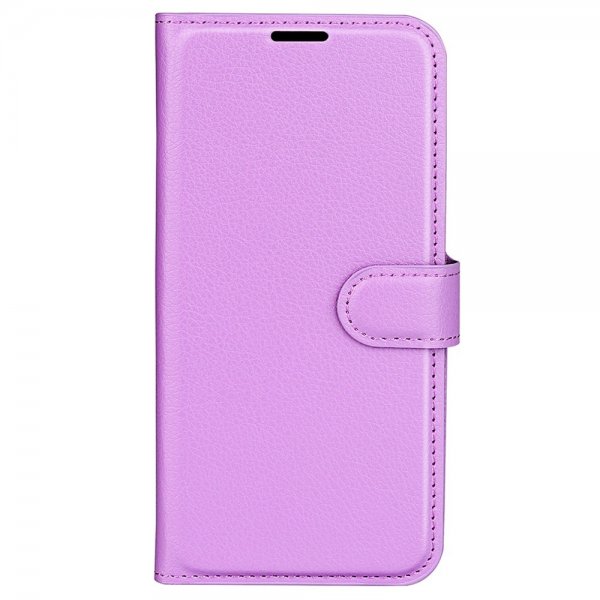 Xiaomi 14 Fodral Litchi Lila