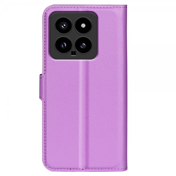 Xiaomi 14 Fodral Litchi Lila