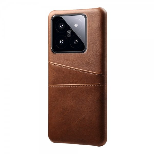 Xiaomi 14 Skal med två Kortfack Brun
