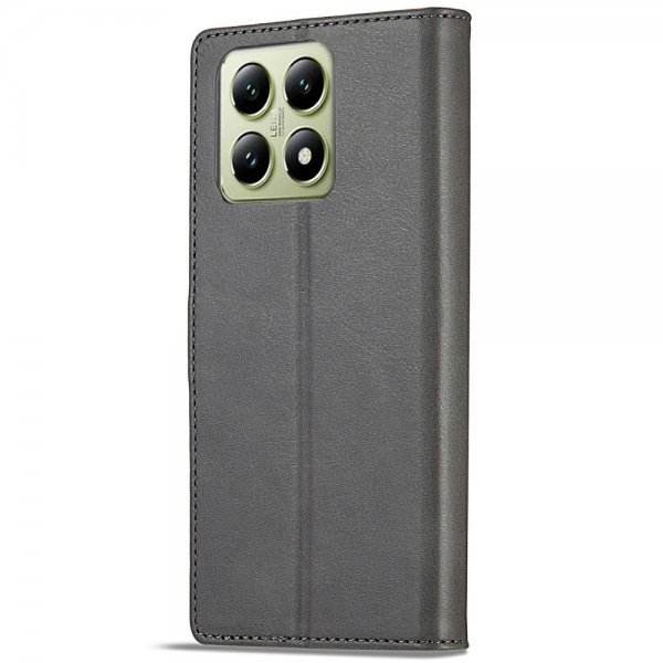 Xiaomi 14T Fodral med Kortfack Stativfunktion Grå