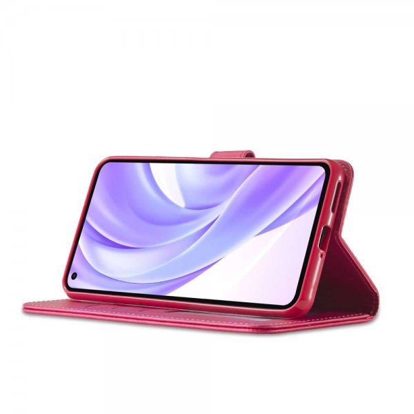 Xiaomi Mi 11 Fodral med Kortfack Magenta