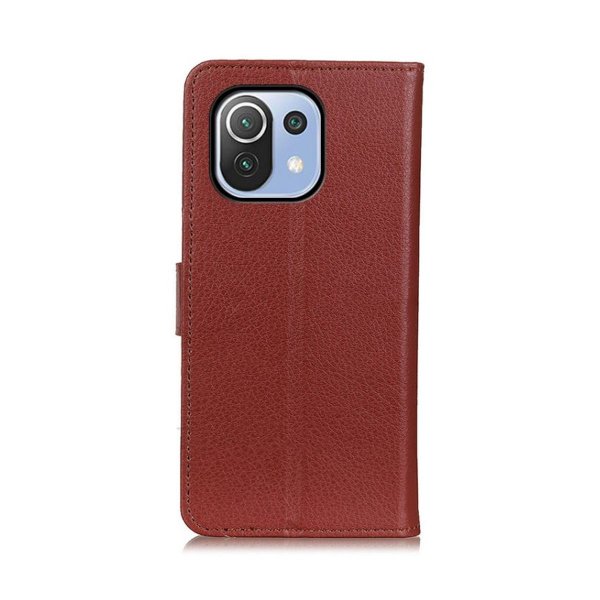 Xiaomi Mi 11 Fodral med Stativ Brun