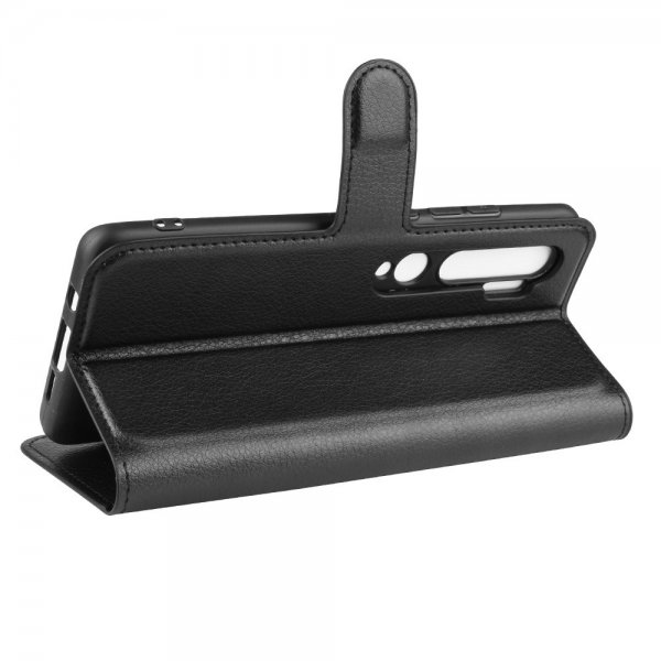 Xiaomi Mi Note 10/Mi Note 10 Pro Fodral Litchi Svart