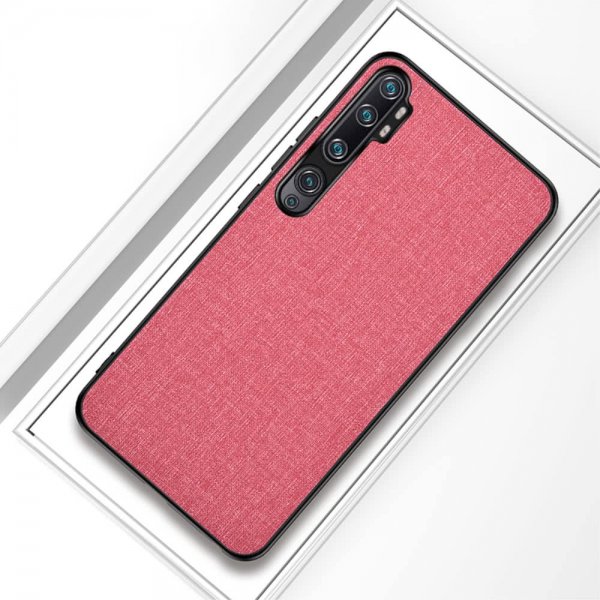 Xiaomi Mi Note 10/Mi Note 10 Pro Skal Tygtextur Rosa