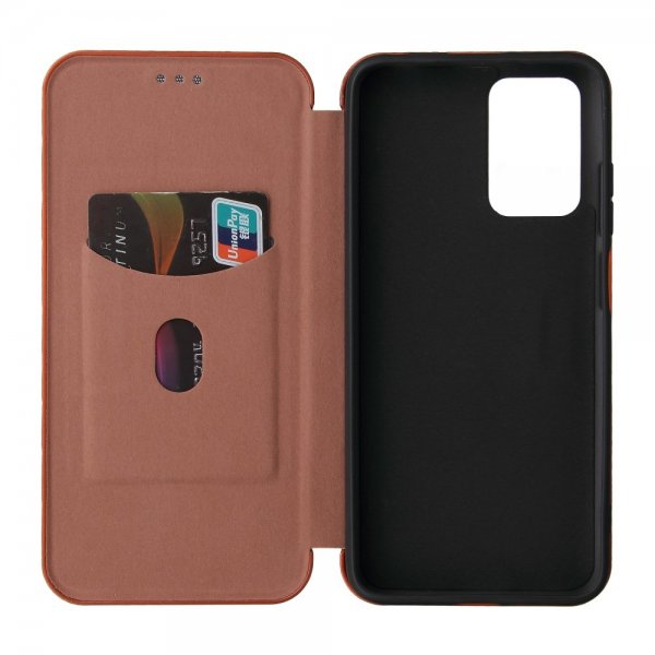 Xiaomi Redmi 10 Fodral Kolfibertextur Brun