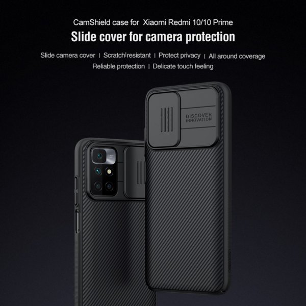 Xiaomi Redmi 10 Skal CamShield Blå