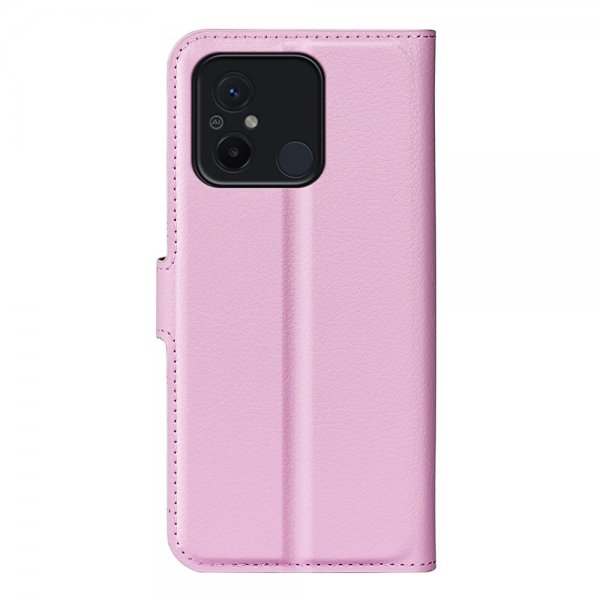 Xiaomi Redmi 12C Fodral Litchi Rosa