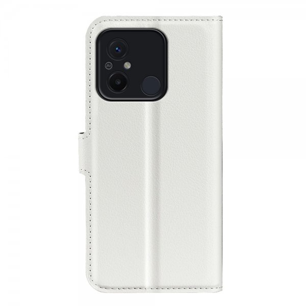 Xiaomi Redmi 12C Fodral Litchi Vit