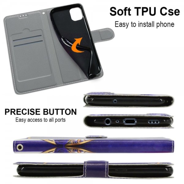 Xiaomi Redmi 12C Fodral Motiv Blåa Rosor