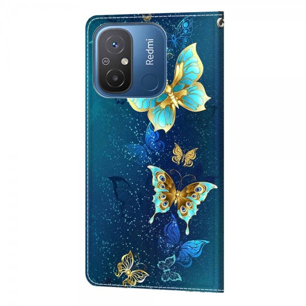Xiaomi Redmi 12C Fodral Motiv Glitter Fjärilar