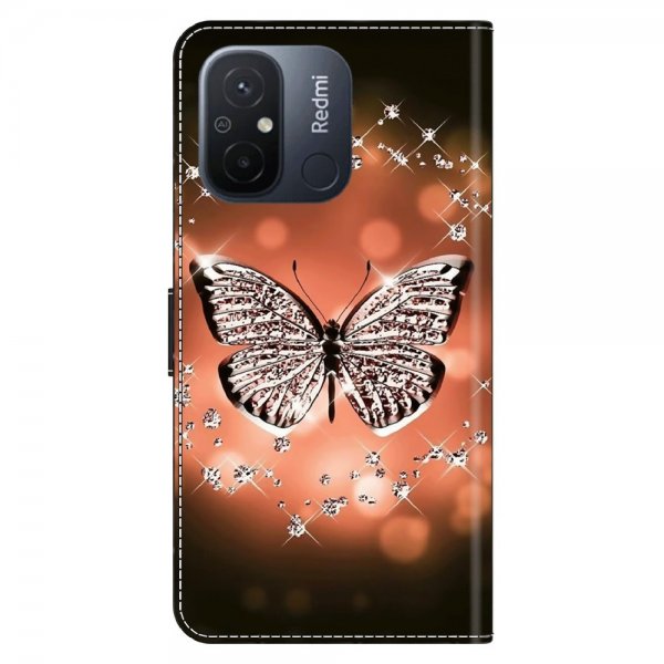 Xiaomi Redmi 12C Fodral Motiv Kristallfjäril