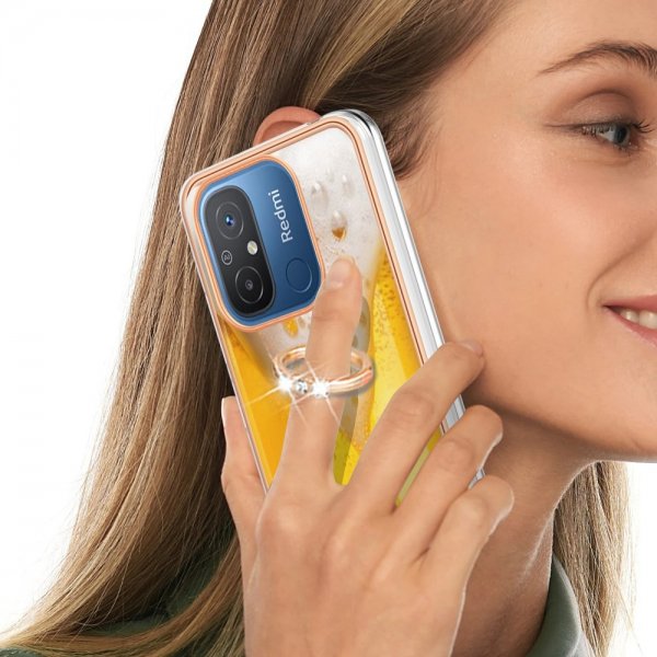 Xiaomi Redmi 12C Skal med Finger Ring Motiv Öl