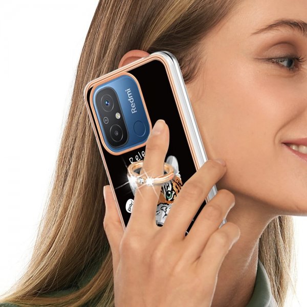 Xiaomi Redmi 12C Skal med Finger Ring Motiv Release Your Little Wild