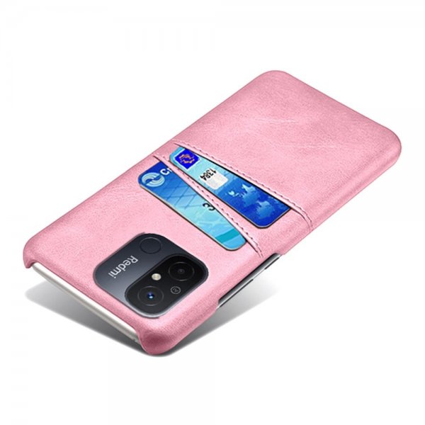 Xiaomi Redmi 12C Skal med två Kortfack Roseguld