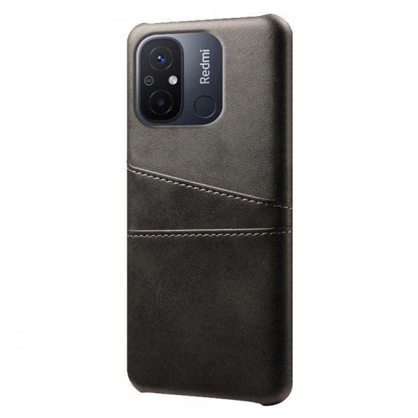 Xiaomi Redmi 12C Skal med två Kortfack Svart