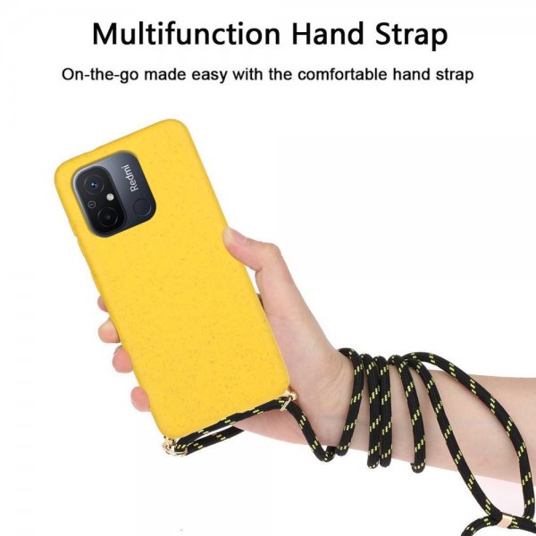 Xiaomi Redmi 12C Skal Vetestrå med Strap Gul
