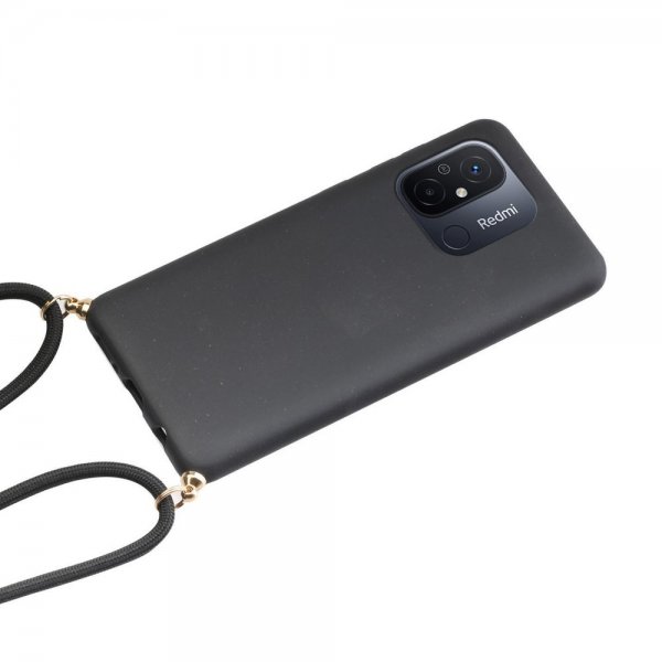 Xiaomi Redmi 12C Skal Vetestrå med Strap Svart