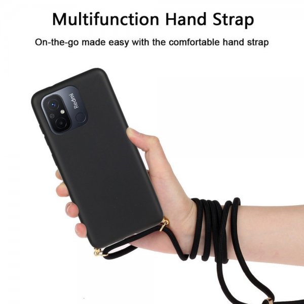 Xiaomi Redmi 12C Skal Vetestrå med Strap Svart
