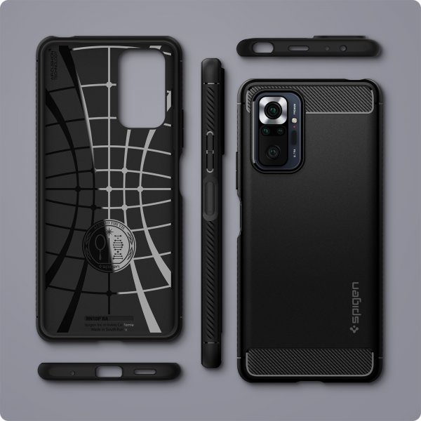 Xiaomi Redmi Note 10 Pro Skal Rugged Armor Matte Black