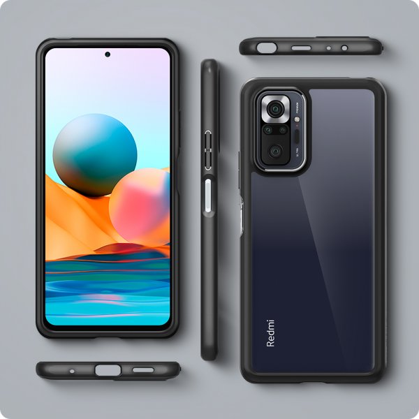 Xiaomi Redmi Note 10 Pro Skal Ultra Hybrid Matte Black