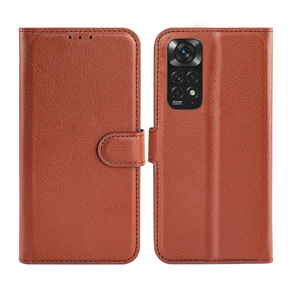 Xiaomi Redmi Note 11 Fodral med Stativ Brun