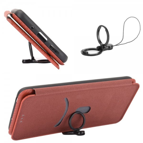 Xiaomi Redmi Note 13 4G Fodral Kolfibertextur Brun