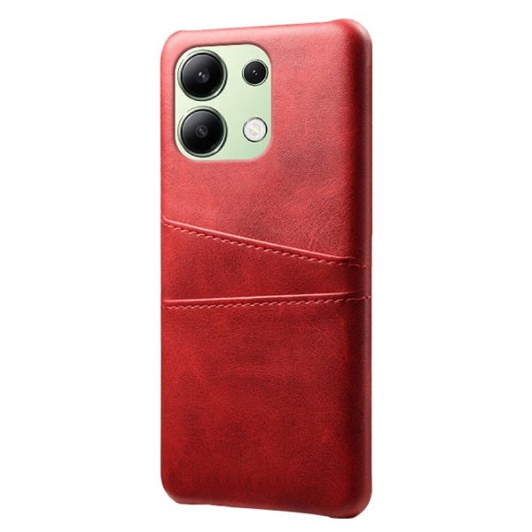Xiaomi Redmi Note 13 4G Skal med två Kortfack Röd