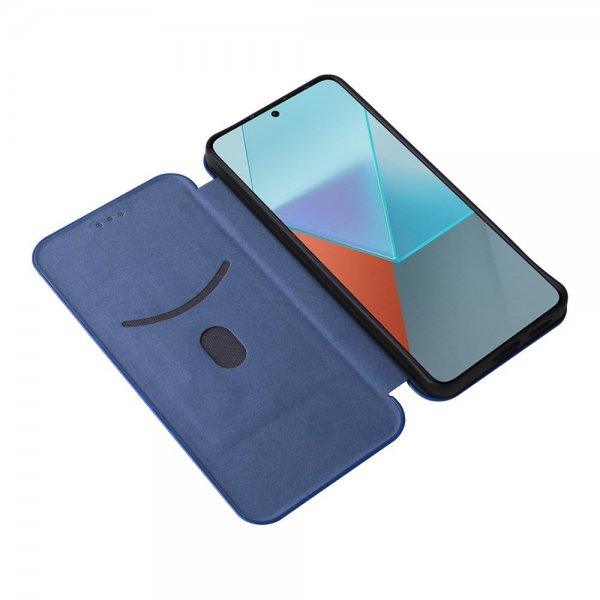 Xiaomi Redmi Note 13 5G Fodral Kolfibertextur Blå