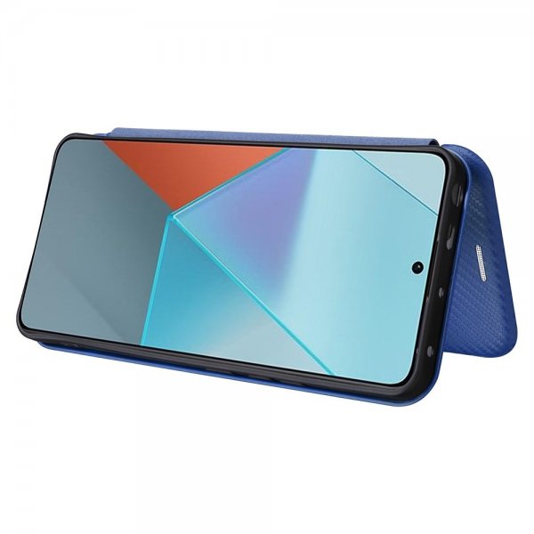 Xiaomi Redmi Note 13 5G Fodral Kolfibertextur Blå