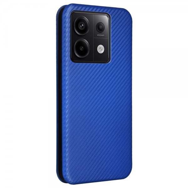 Xiaomi Redmi Note 13 5G Fodral Kolfibertextur Blå