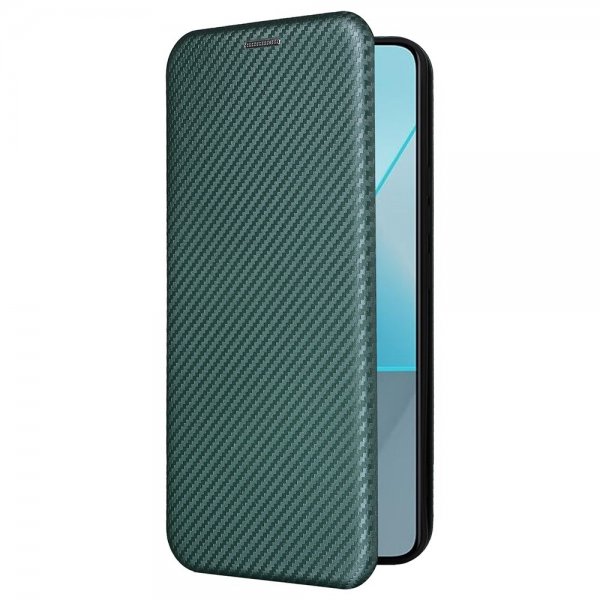 Xiaomi Redmi Note 13 5G Fodral Kolfibertextur Grön