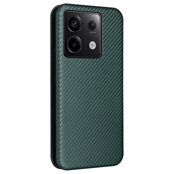 Xiaomi Redmi Note 13 5G Fodral Kolfibertextur Grön