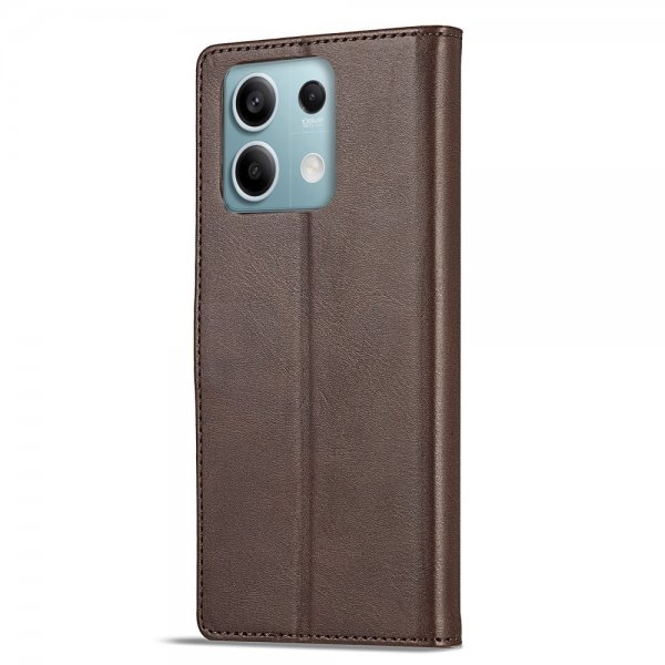Xiaomi Redmi Note 13 5G Fodral med Kortfack Stativfunktion Brun