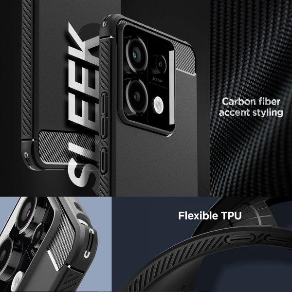 Xiaomi Redmi Note 13 Pro 5G Skal Rugged Armor Matte Black